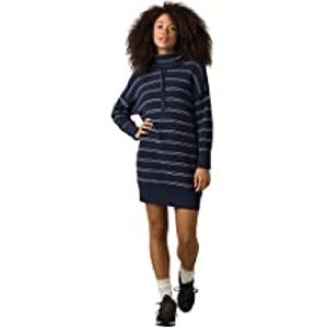 Prana Nautical Stripe blue Milani Henley Dress Size M NWT